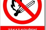 Zákaz kouření a manipulace s plamenem v okruhu ..m od