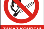 Zákaz kouření a vstupu s plamenem