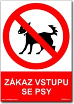 Zákaz vstupu se psy